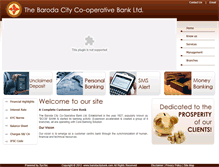 Tablet Screenshot of barodacitybank.com
